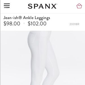 SPANX WHITE JEAN-ish Leggings